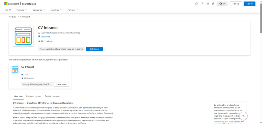 CV Intranet